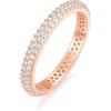 Rose Gold-Double Row CZ