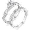 Silver-1CT Round Set
