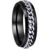 6mm Black Silver
