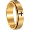 6mm Cross Gold