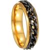 6mm Gold Black
