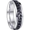 6mm Silver Black